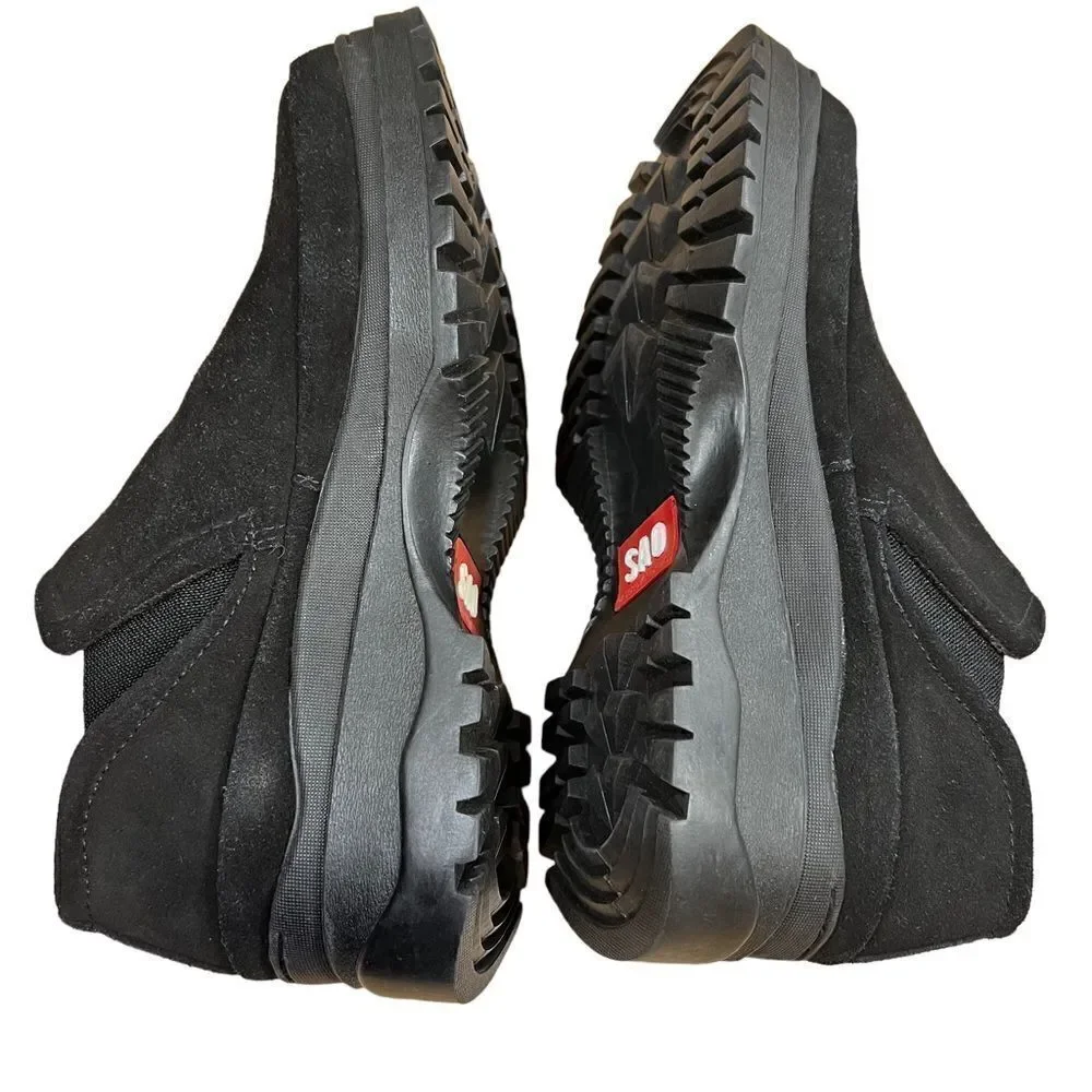 SAO Stacy Adams Men Shoe Oxford 8.5 Casual 63043 Suede Moc Toe Walking Black